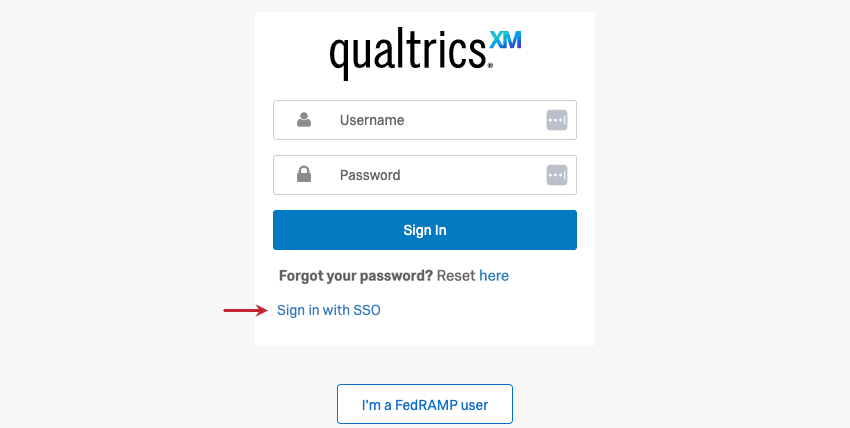qualitrics customer success hub sso